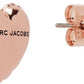 Rose Gold Balloon Heart Earrings