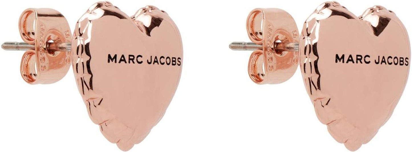 Rose Gold Balloon Heart Earrings