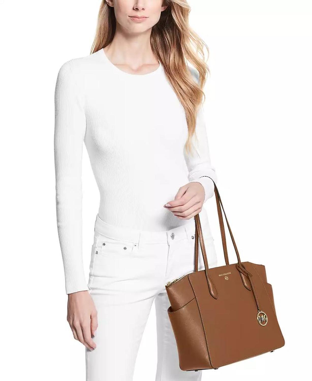 Marilyn Medium Top-Zip Leather Tote