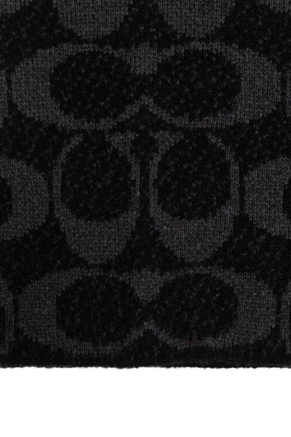 Coach Logo Monogram Knitted Beanie