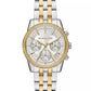 Women's Mini Ritz Chronograph Two-Tone Stainless Steel Watch, 35mm
