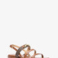 Carson Signature Logo and Leather Sandal