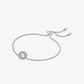 Pavé Halo Slider Bracelet