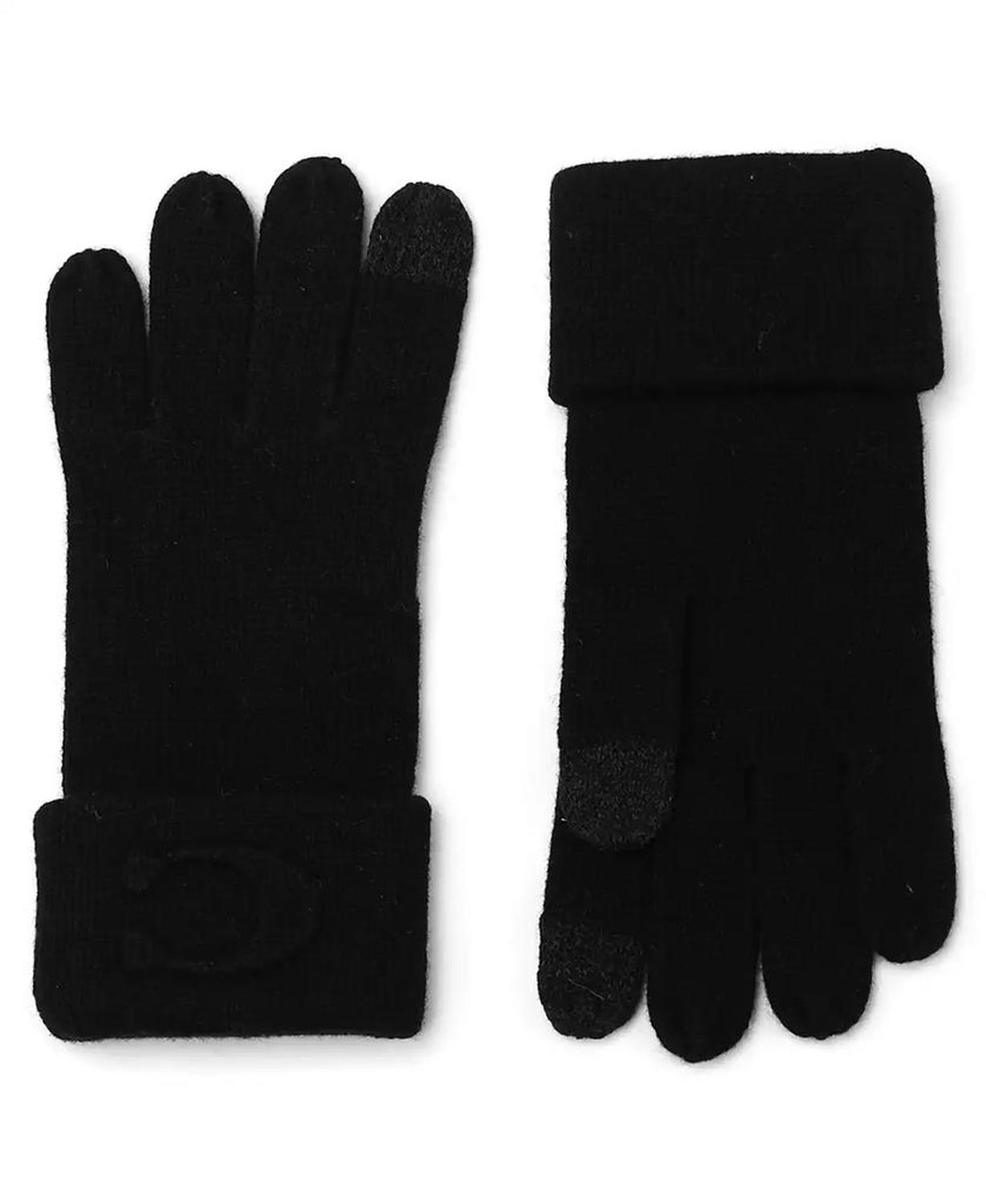 Women's Embossed C Knit Gloves