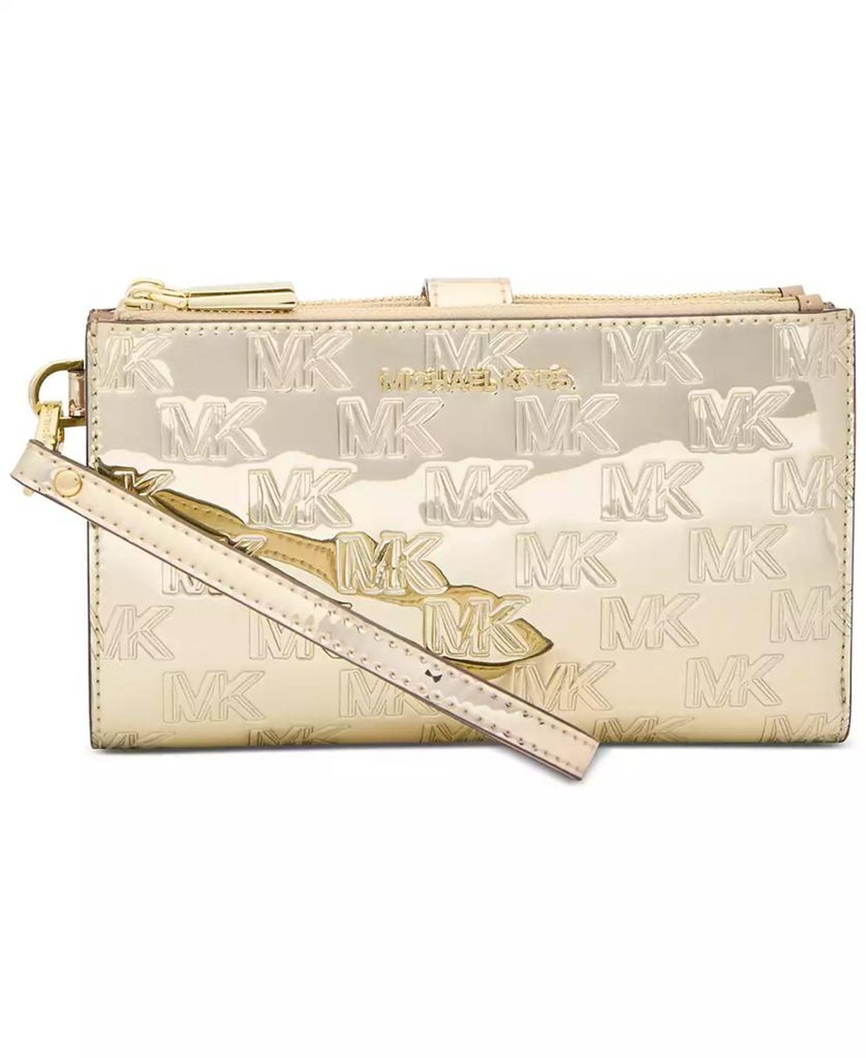Jet Set Double Zip Wristlet In Gift Box