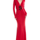 Marchesa Notte Jersey Drape Gown