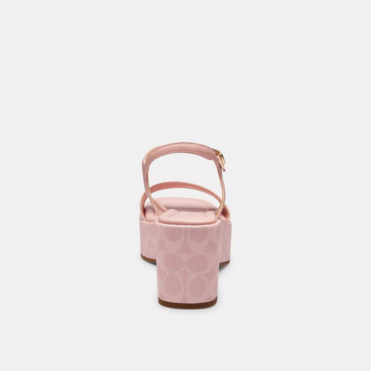 Gale Wedge Sandal In Signature Canvas