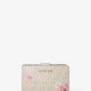 Jet Set Medium Floral Embellished Signature Logo Bi-fold Wallet