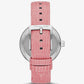 Laney Silver-Tone and Lizard Embossed Leather Watch