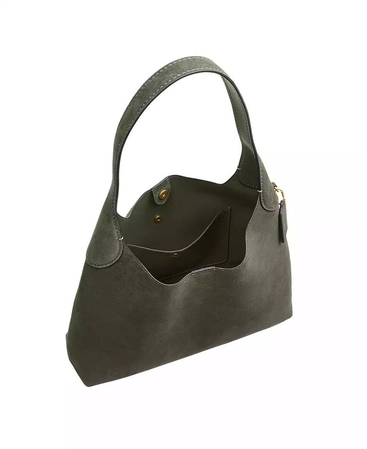 Brooklyn Large Suede Shoulder Bag 34