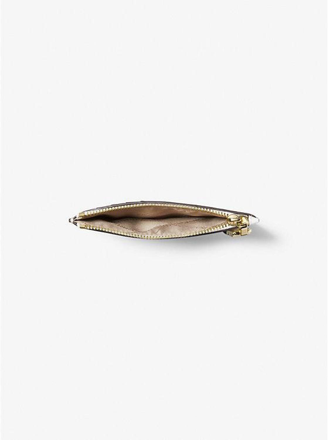Empire Small Woven Leather Card Case