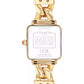 Women's Cass Gold-Tone Stainless Steel and Red Leather Strap Watch, 22mm