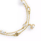Faux Stone Signature Heritage Cultivated Pearl Charm Double Strand Bracelet