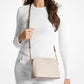 Jet Set Travel Medium Metallic Signature Logo Dome Crossbody Bag