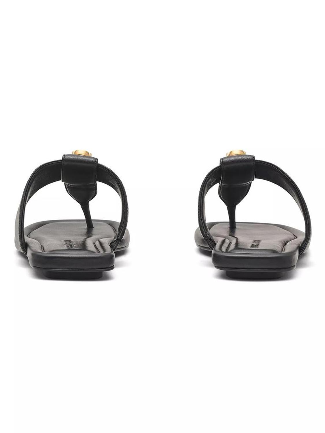 Dual Leather T Sandals