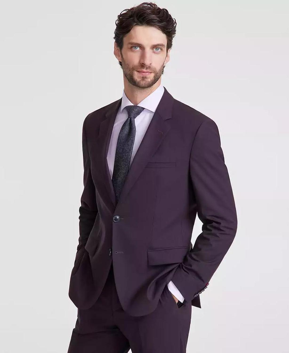 Men's Modern-Fit Solid Suit Separate Jacket