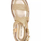 MICHAEL Lynn Leather Buckled Espadrille Sandals