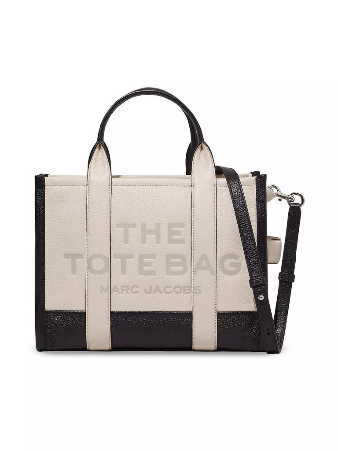The Colorblock Leather Medium Tote