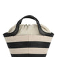Furla Striped Drawstring Tote Bag
