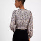 Women's Banella Abstract-Print Tie-Hem Top