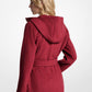 Wool Blend Hooded Coat