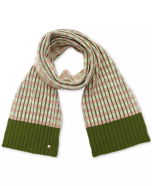 Striped Ribbed Scarf