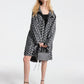 MK2000 Logo Jacquard Oversized Parka