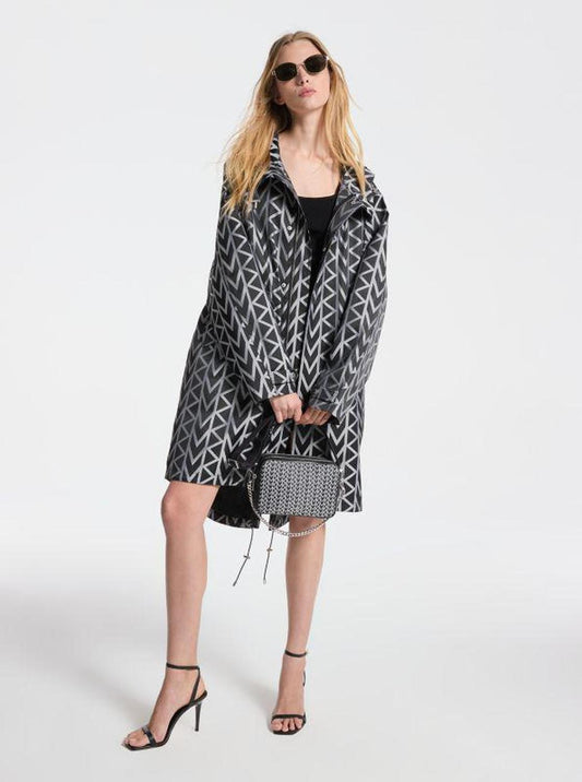MK2000 Logo Jacquard Oversized Parka