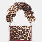 Natasha Leopard Scrunch Strap Mini Bag