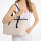 Quinn Large Logo Jacquard Tote Bag with Pouch