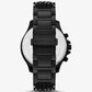Limited-Edition Oversized Sage Pavé Black-Tone Watch