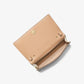 Carson Large Metallic Pebbled Leather Convertible Crossbody Bag