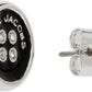 Silver 'The Button Stud' Earrings