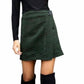 Dally Mini Skirt In Green Dot