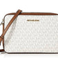 Jet Set Large Logo Crossbody Bag In Vanilla