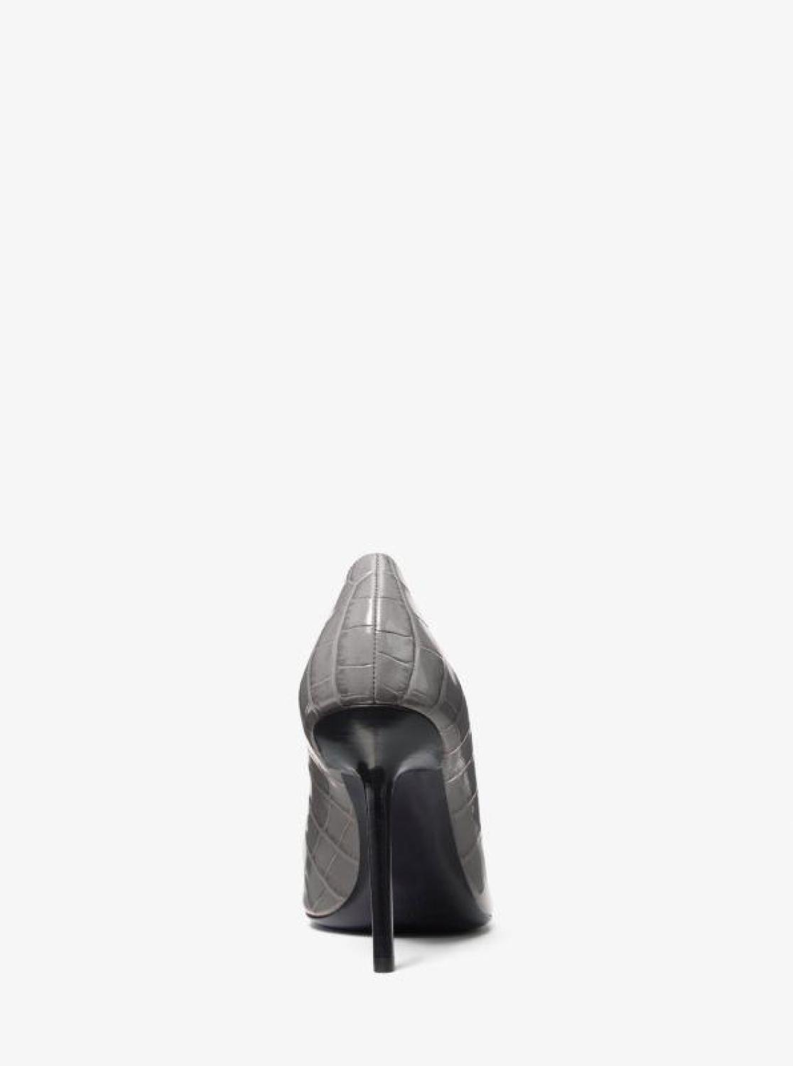 Winona Crocodile Embossed Leather Pump