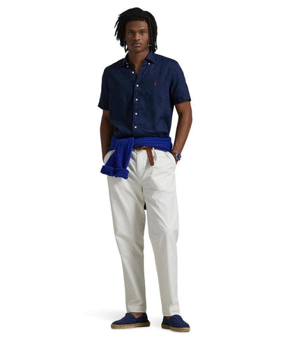 Short Sleeve Classic Fit Linen Shirt