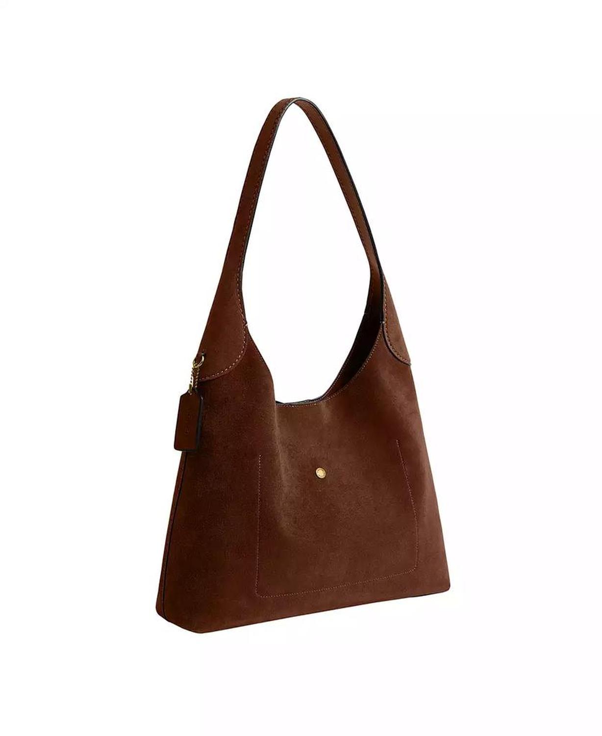 Brooklyn Large Suede Shoulder Bag 34
