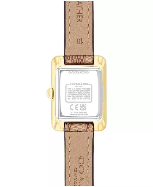 Women's Mara Brown Leather Strap Watch, 19 x 26mm