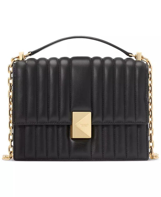 Deco Quilted Leather Small Chain Shoulder Bag
