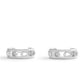 Faux Stone Signature C Open Hoop Earrings