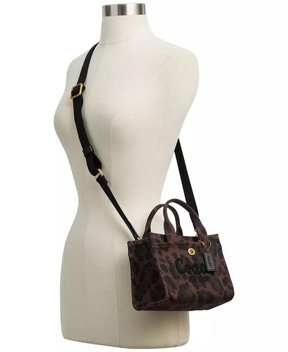 Leopard Print Cargo Mini Tote Bag