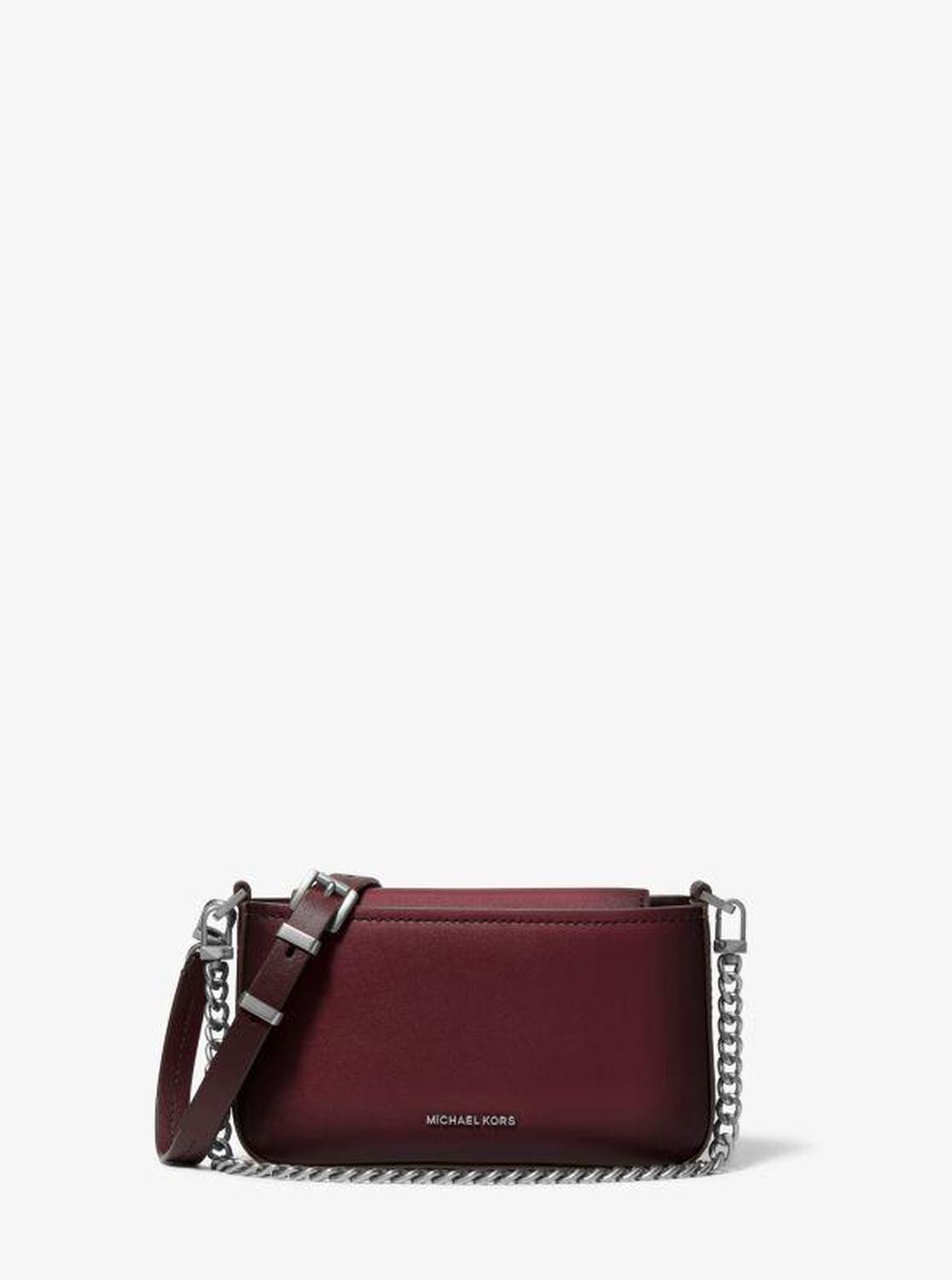 Bryant Small Burnished Leather Convertible Crossbody Bag