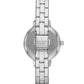 Women's Metro Three-Hand Silver-Tone Alloy Watch and Bracelet Set, 30mm