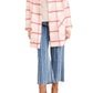 Strawberry Plaid Coat In Pink Plaid