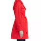 Women's Short Single-Breasted Pleated Back Trench Coat