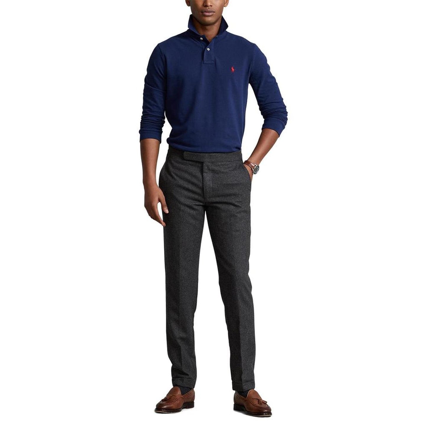 Classic Fit Long-Sleeve Polo