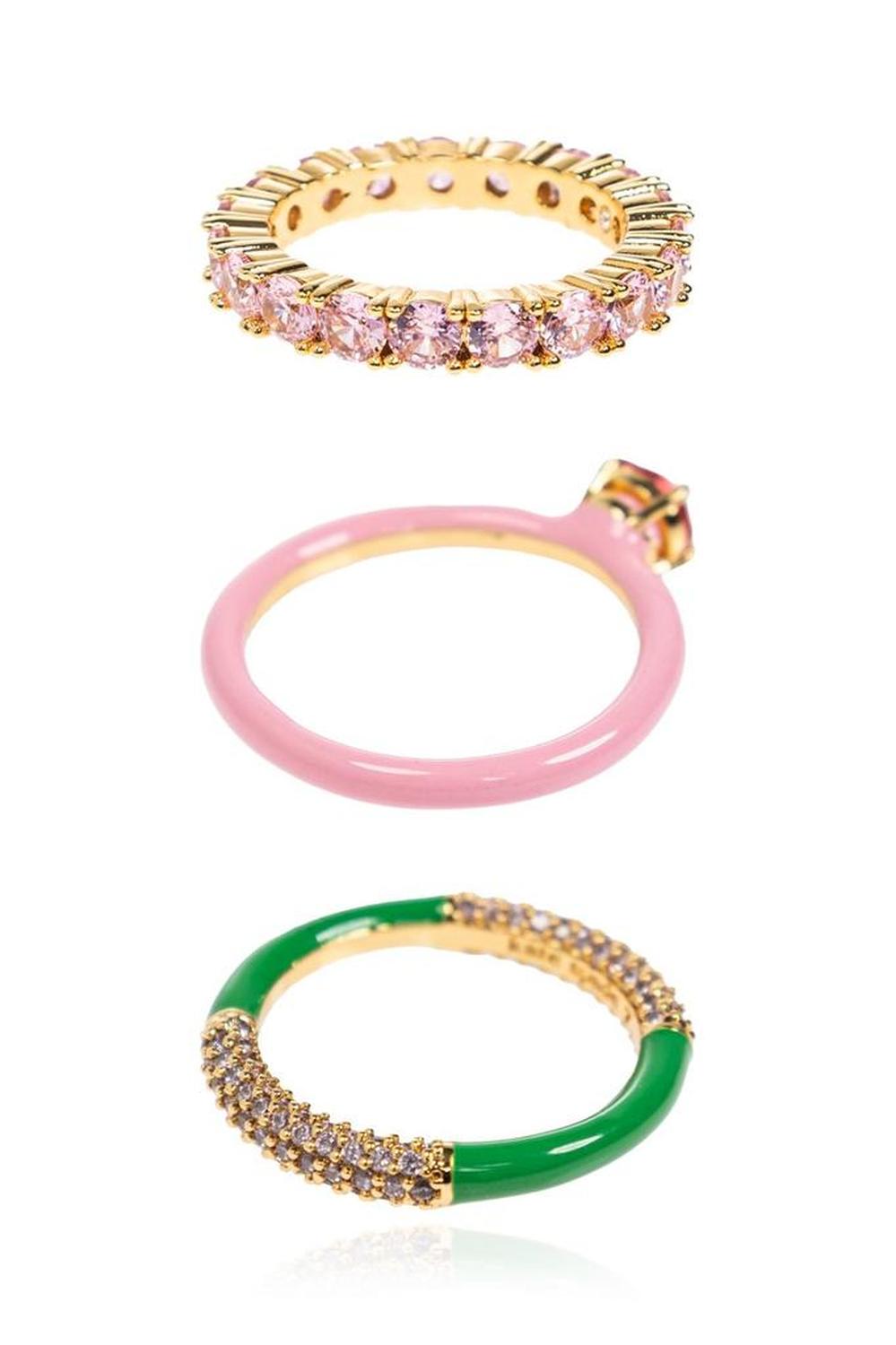 Kate Spade Hint Of Shimmer Stacking Ring Set