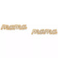 Gold-Tone Mama Said Pavé Stud Earrings