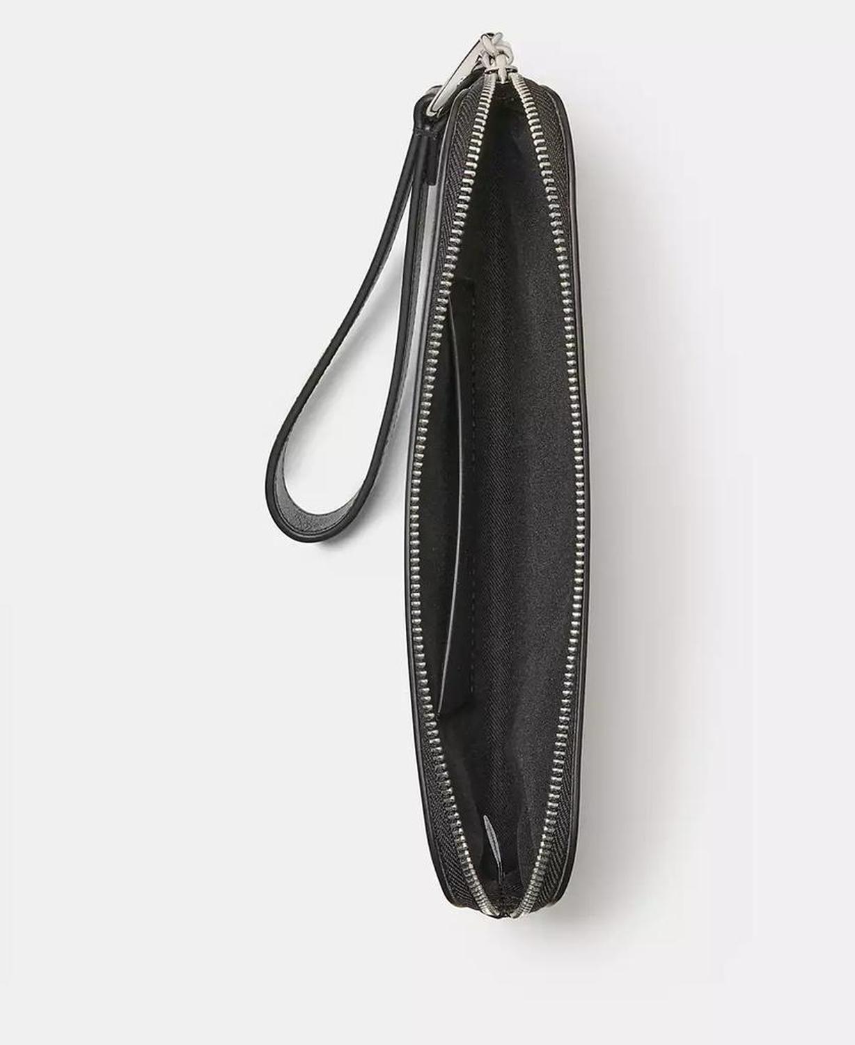 Halo Fine Grain Leather Wristlet